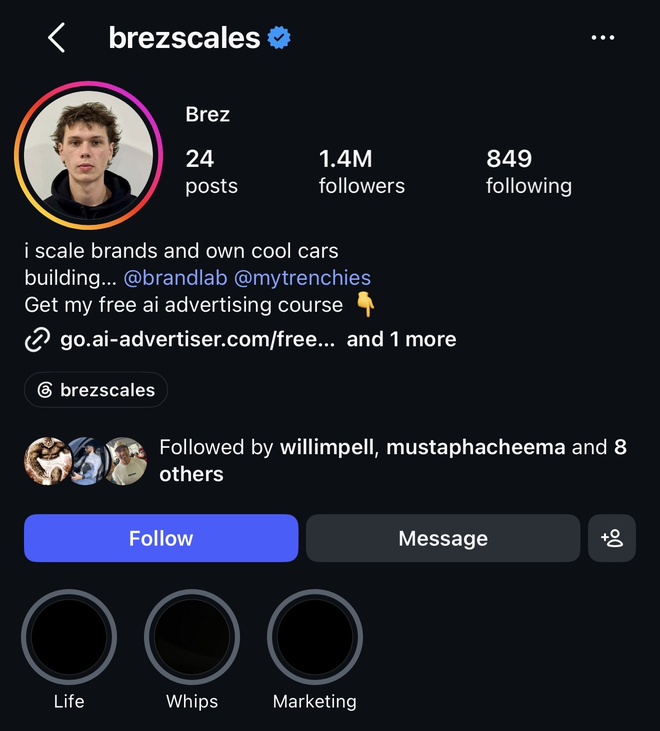 brezscales instagram profile